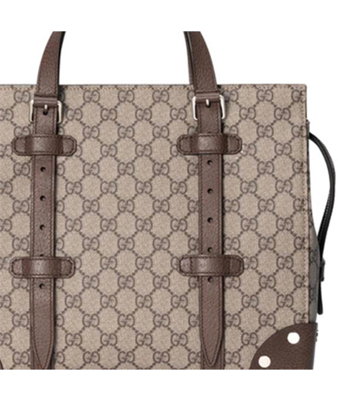 GUCCI Бежевая сумка тоут, фото 8