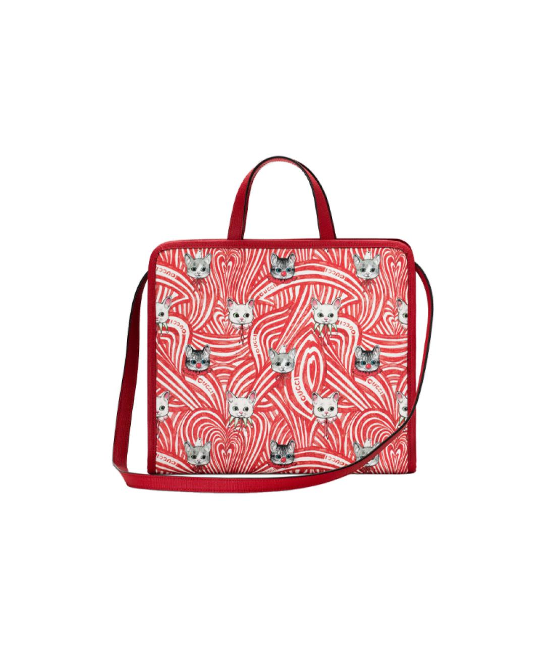 GUCCI Красная сумка тоут, фото 9
