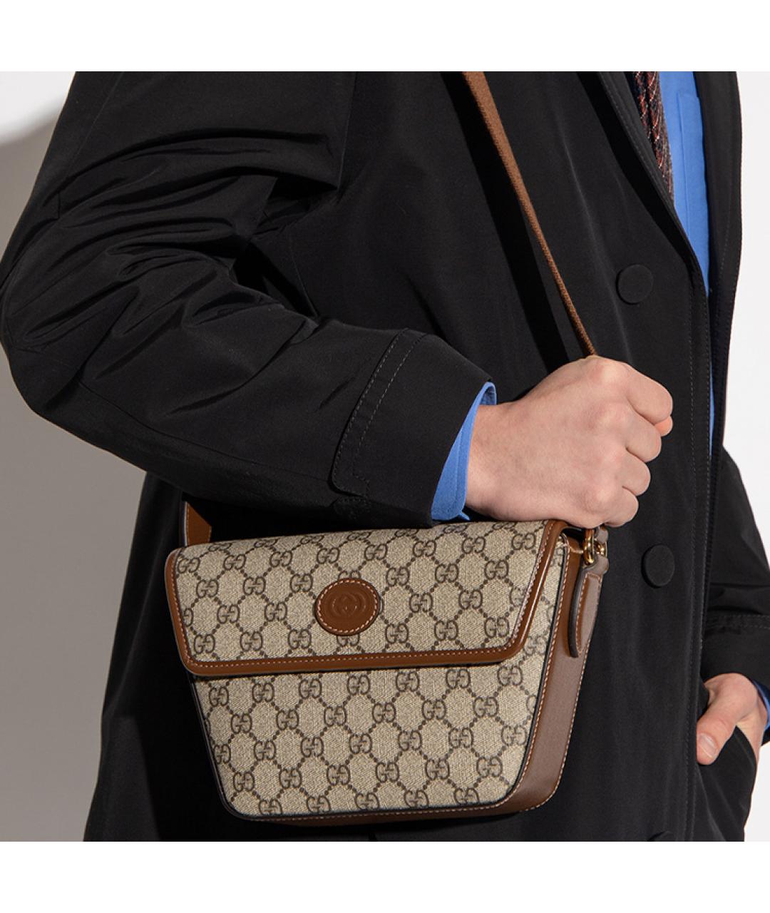 GUCCI Бежевая сумка на плечо, фото 6