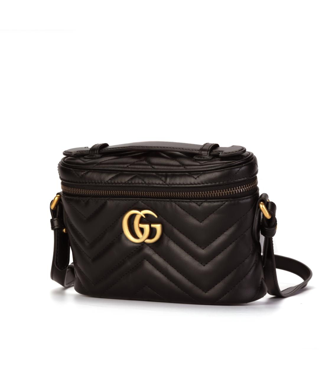 GUCCI Черная кожаная сумка через плечо, фото 3