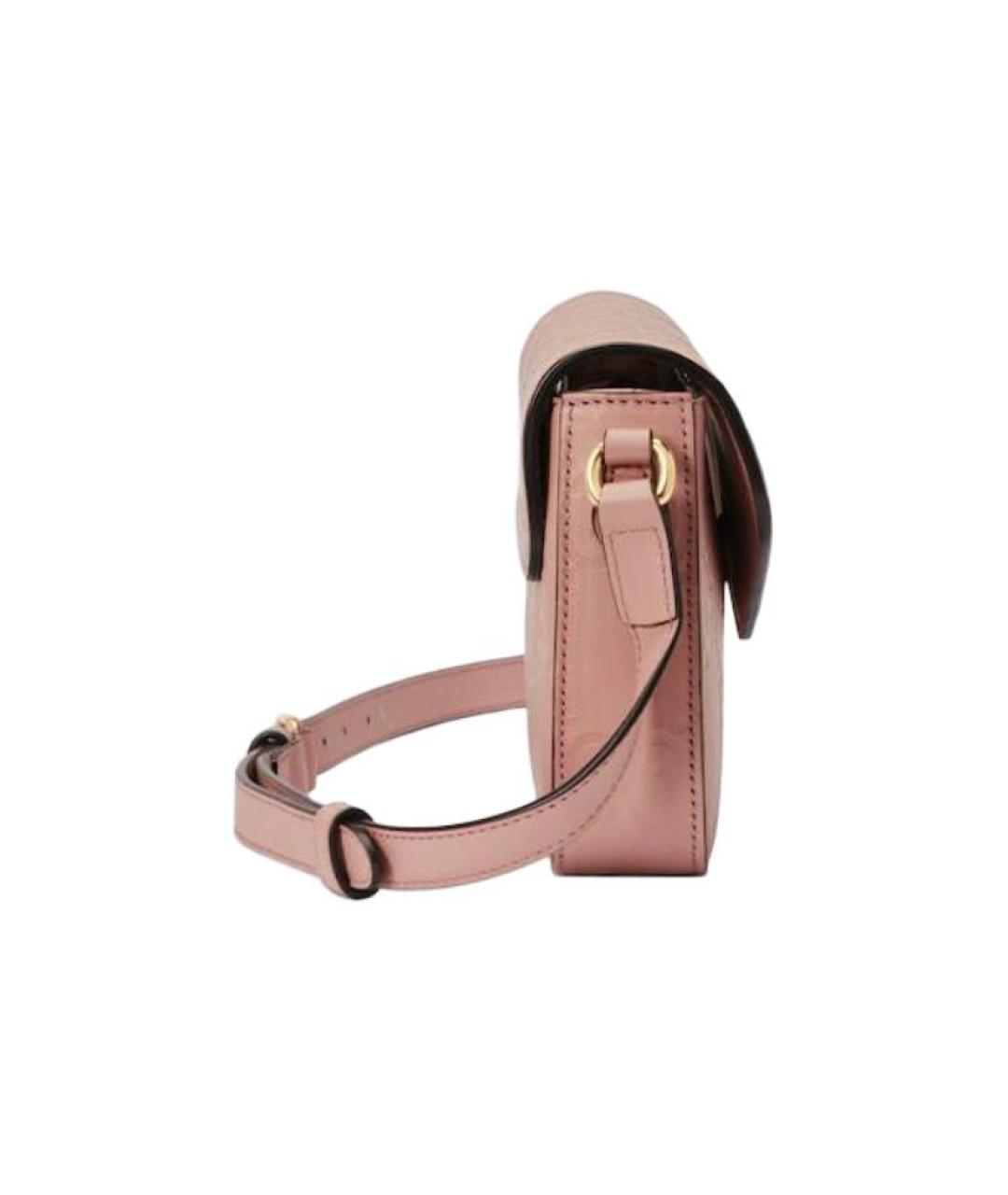 GUCCI Розовая кожаная сумка через плечо, фото 4