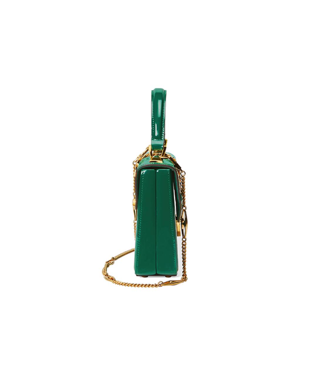 GUCCI Зеленая кожаная сумка через плечо, фото 4