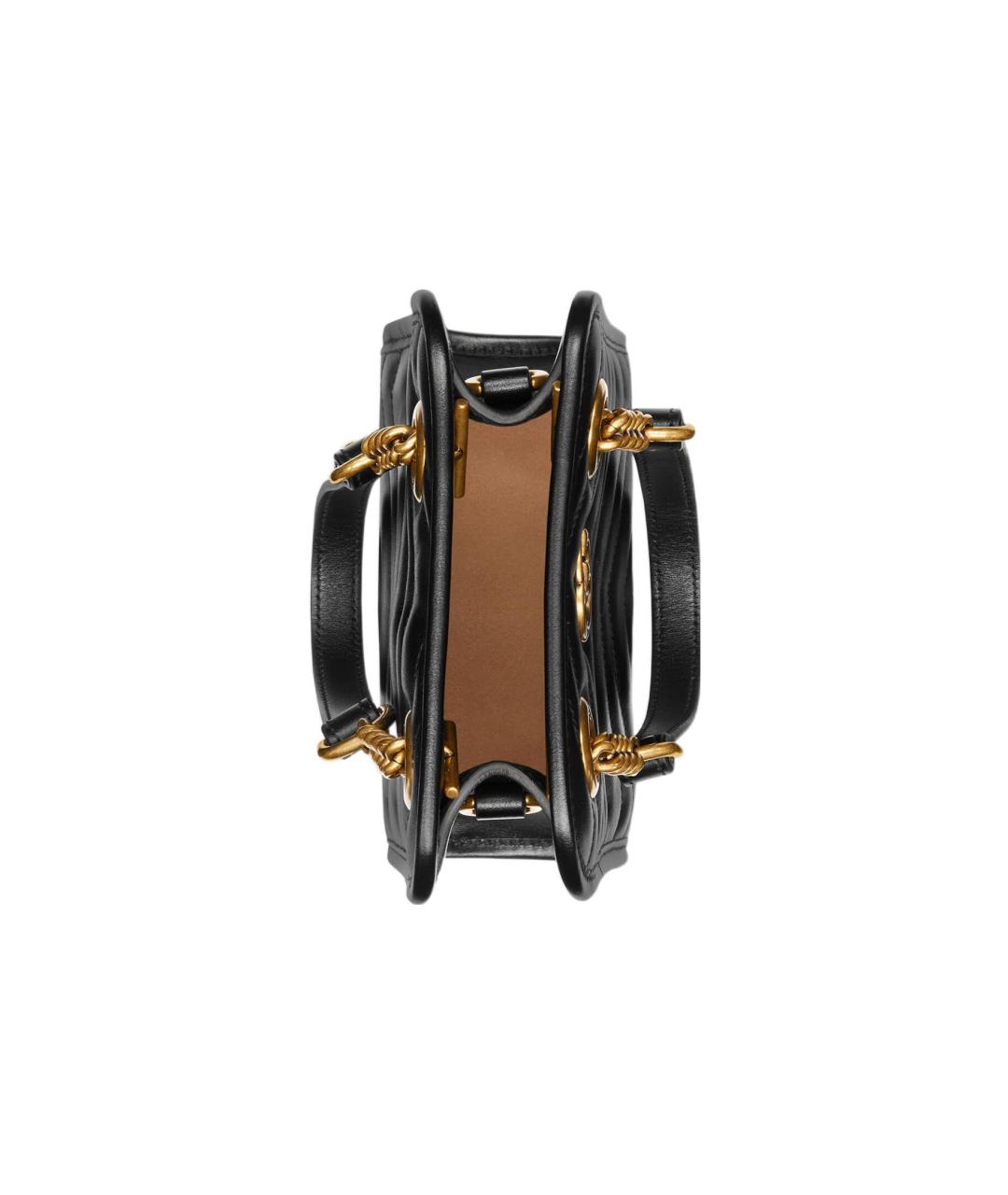 GUCCI Черная кожаная сумка через плечо, фото 5