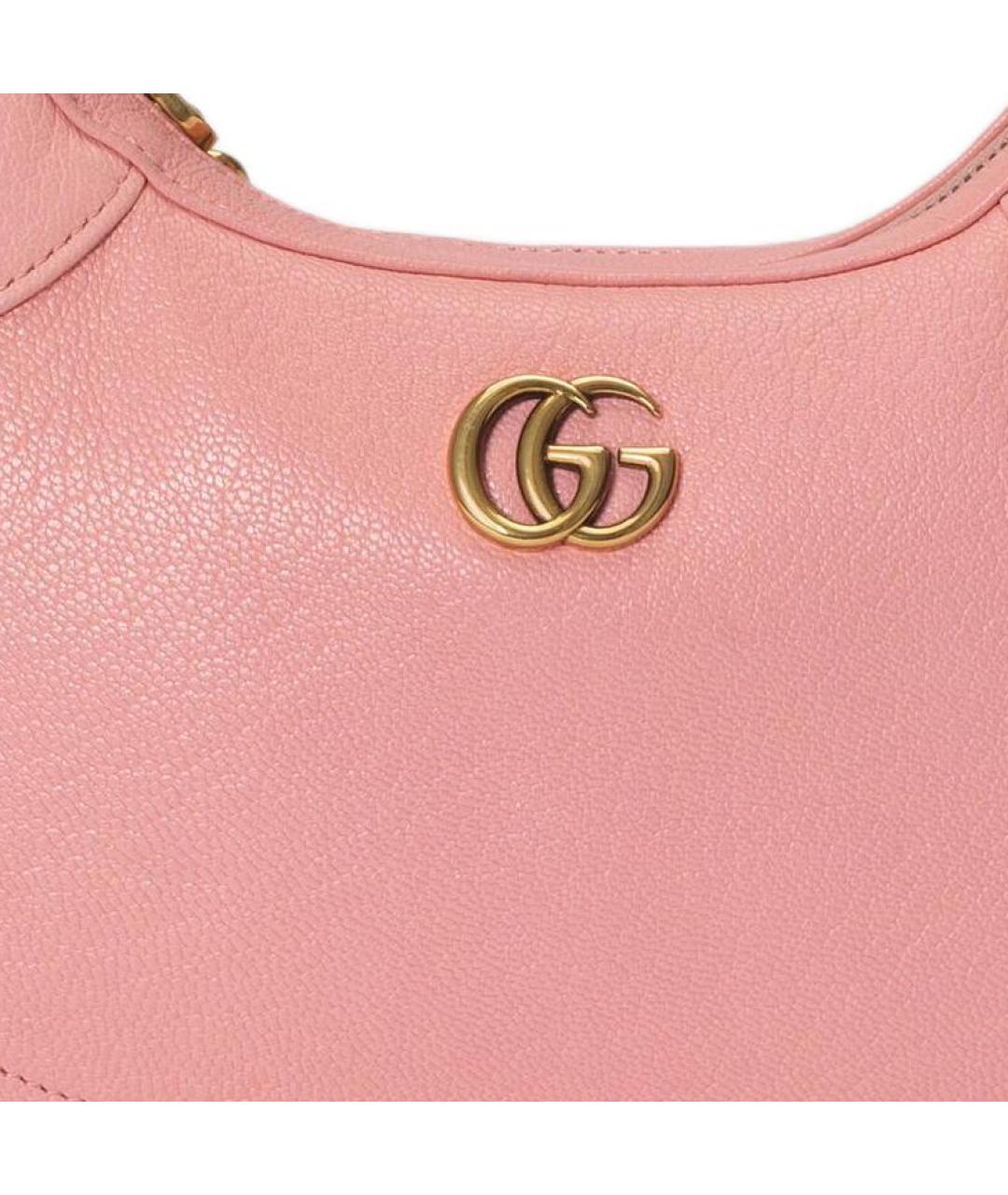 GUCCI Розовая кожаная сумка через плечо, фото 9