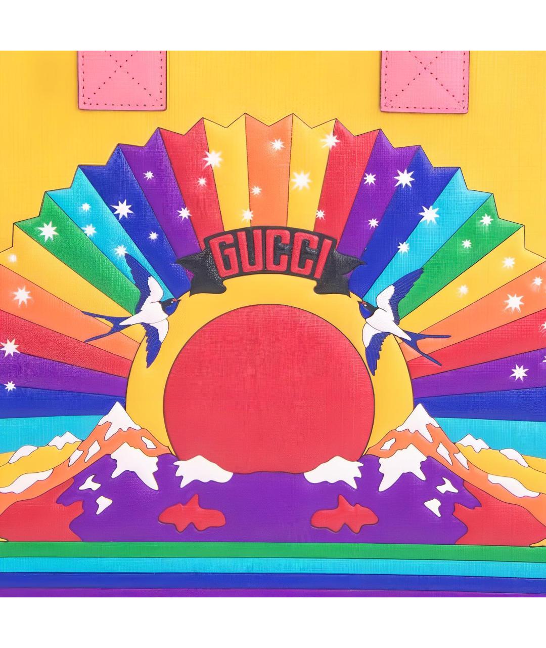 GUCCI Желтая сумка через плечо, фото 3