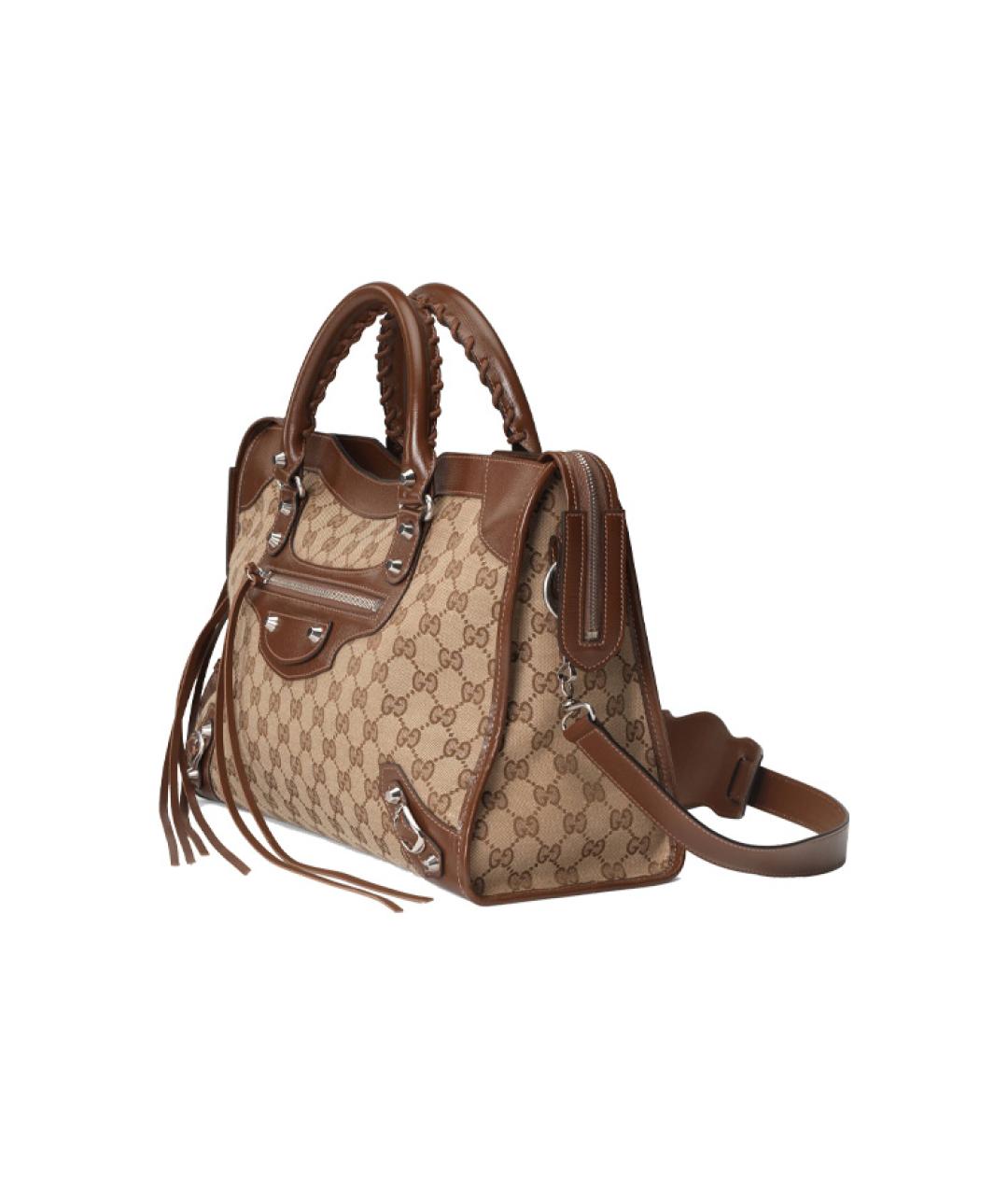 GUCCI Коричневая сумка с короткими ручками, фото 2