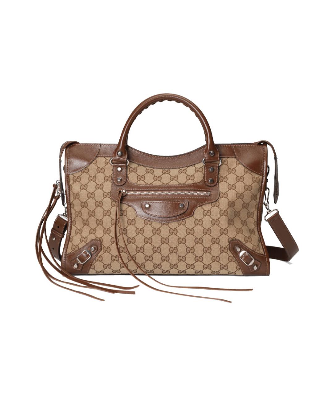 GUCCI Коричневая сумка с короткими ручками, фото 9