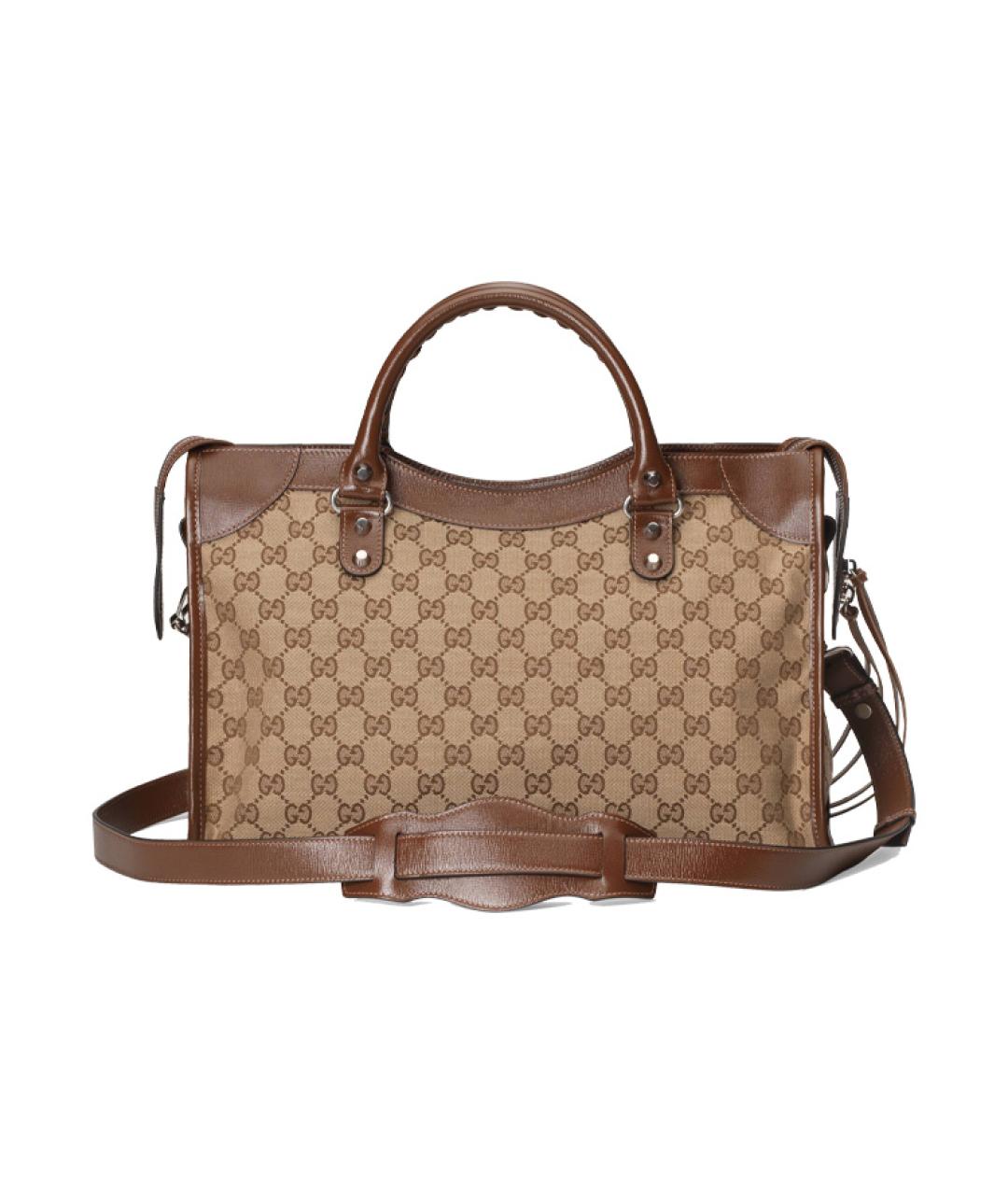 GUCCI Коричневая сумка с короткими ручками, фото 3