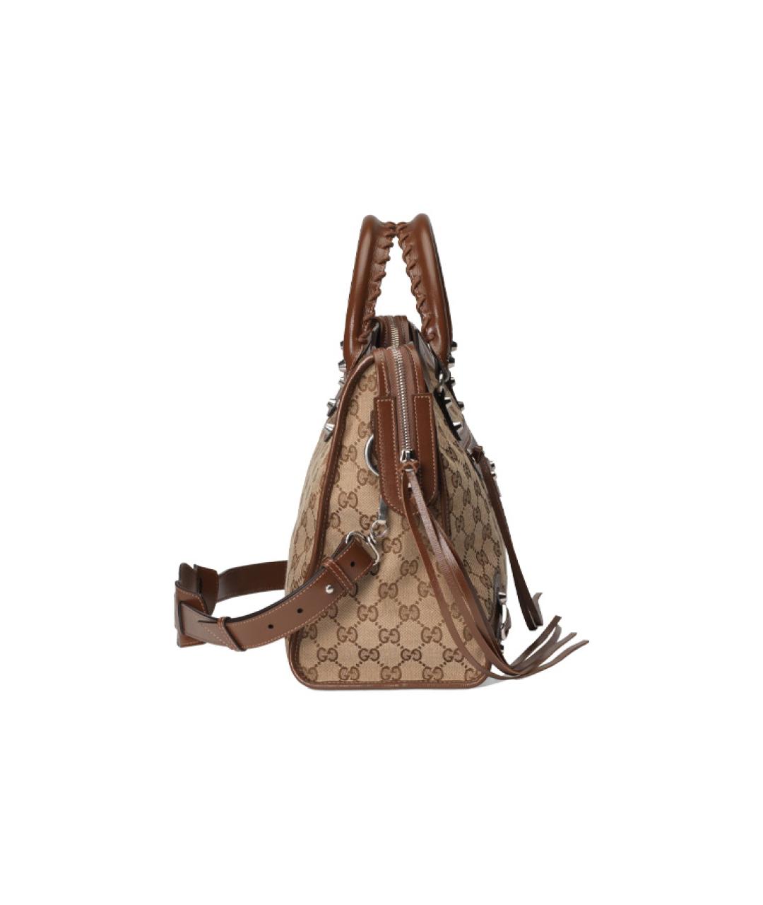 GUCCI Коричневая сумка с короткими ручками, фото 4