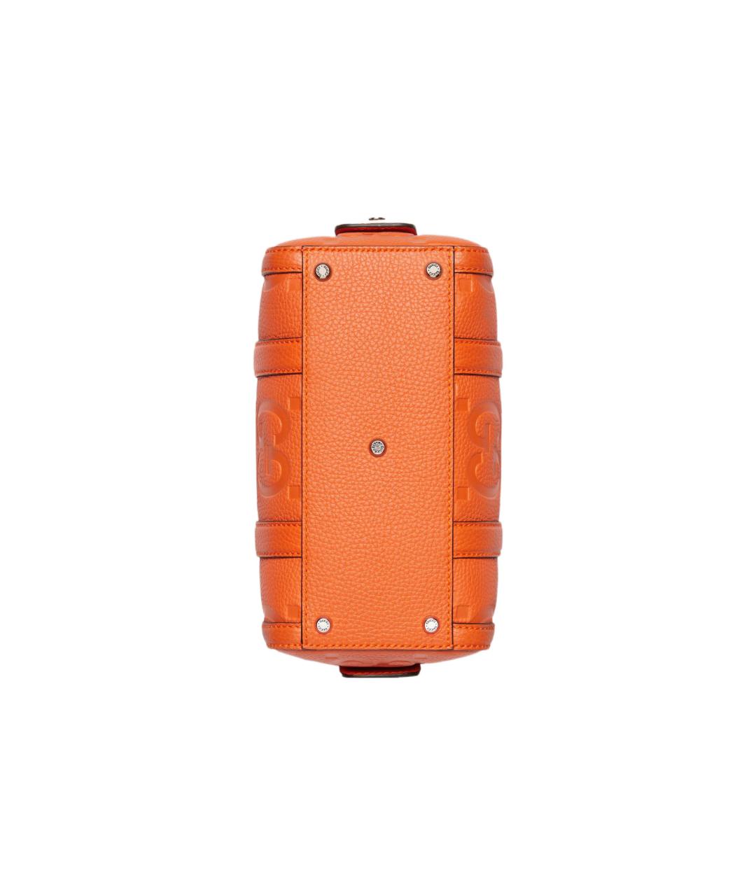 GUCCI Оранжевая кожаная сумка через плечо, фото 8