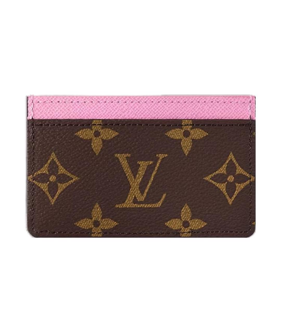 LOUIS VUITTON Коричневый кардхолдер, фото 3