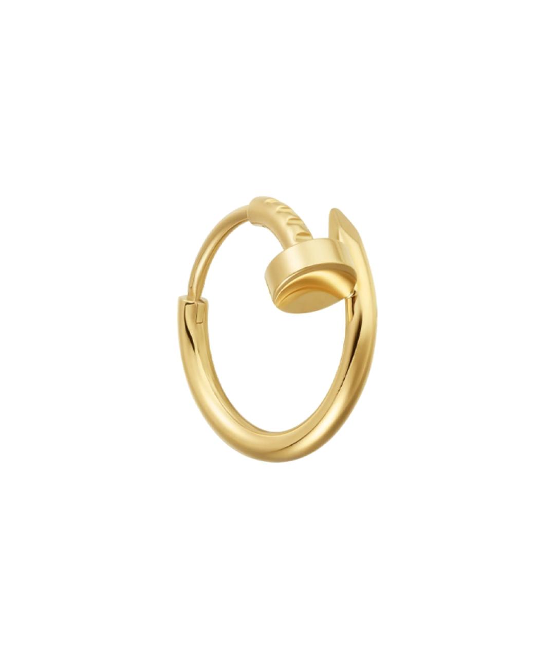 CARTIER Золотые серьги из желтого золота, фото 1