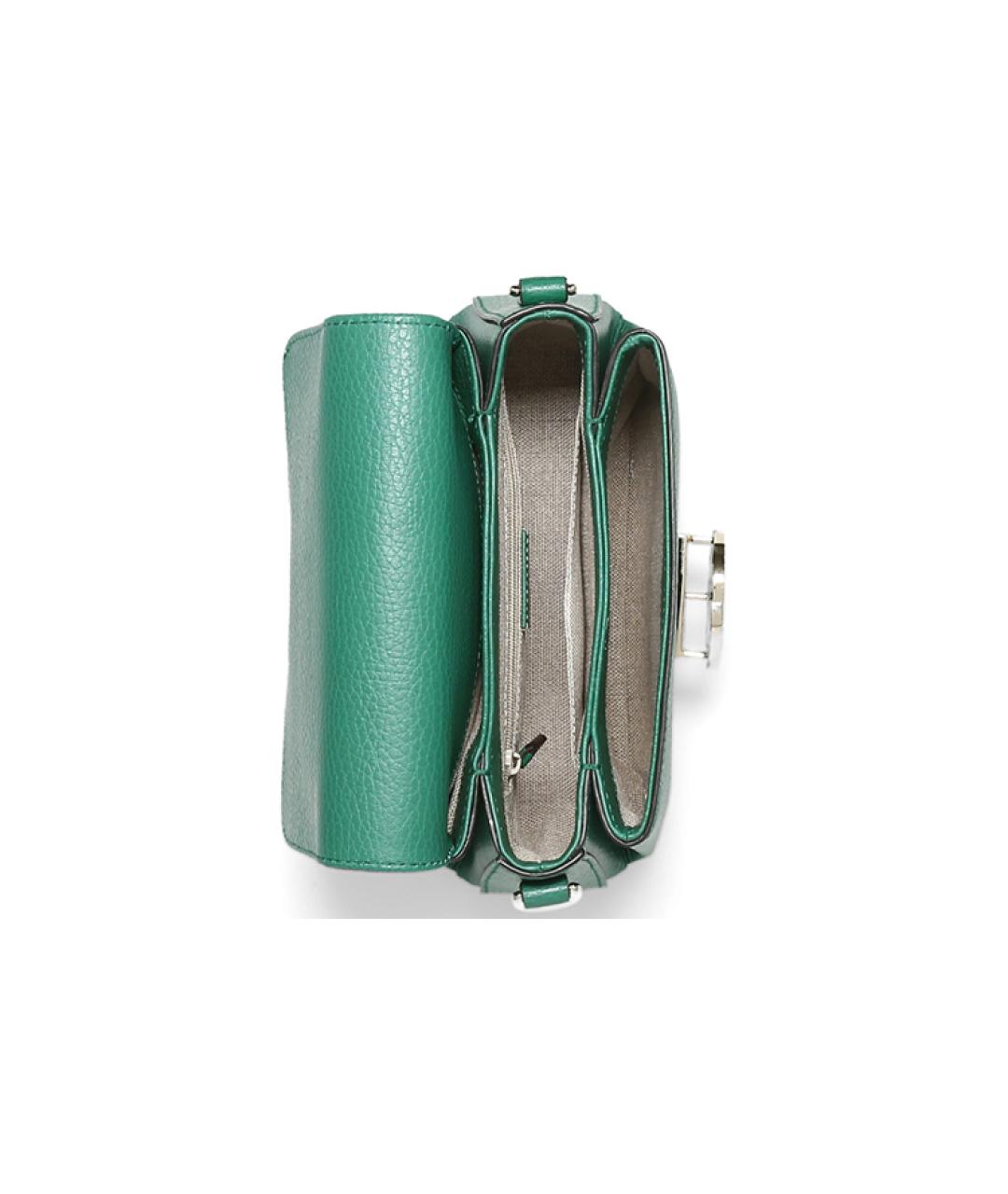 GUCCI Зеленая кожаная сумка через плечо, фото 4