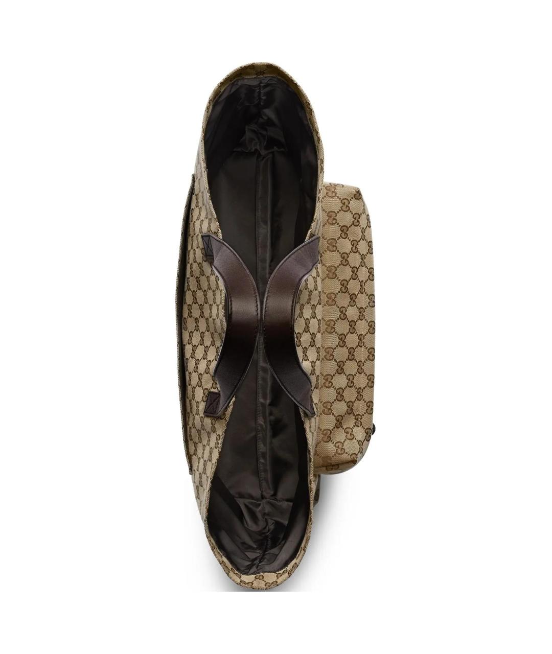 GUCCI Бежевая тканевая сумка тоут, фото 6