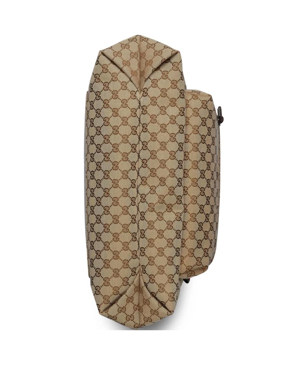 GUCCI Бежевая тканевая сумка тоут, фото 5