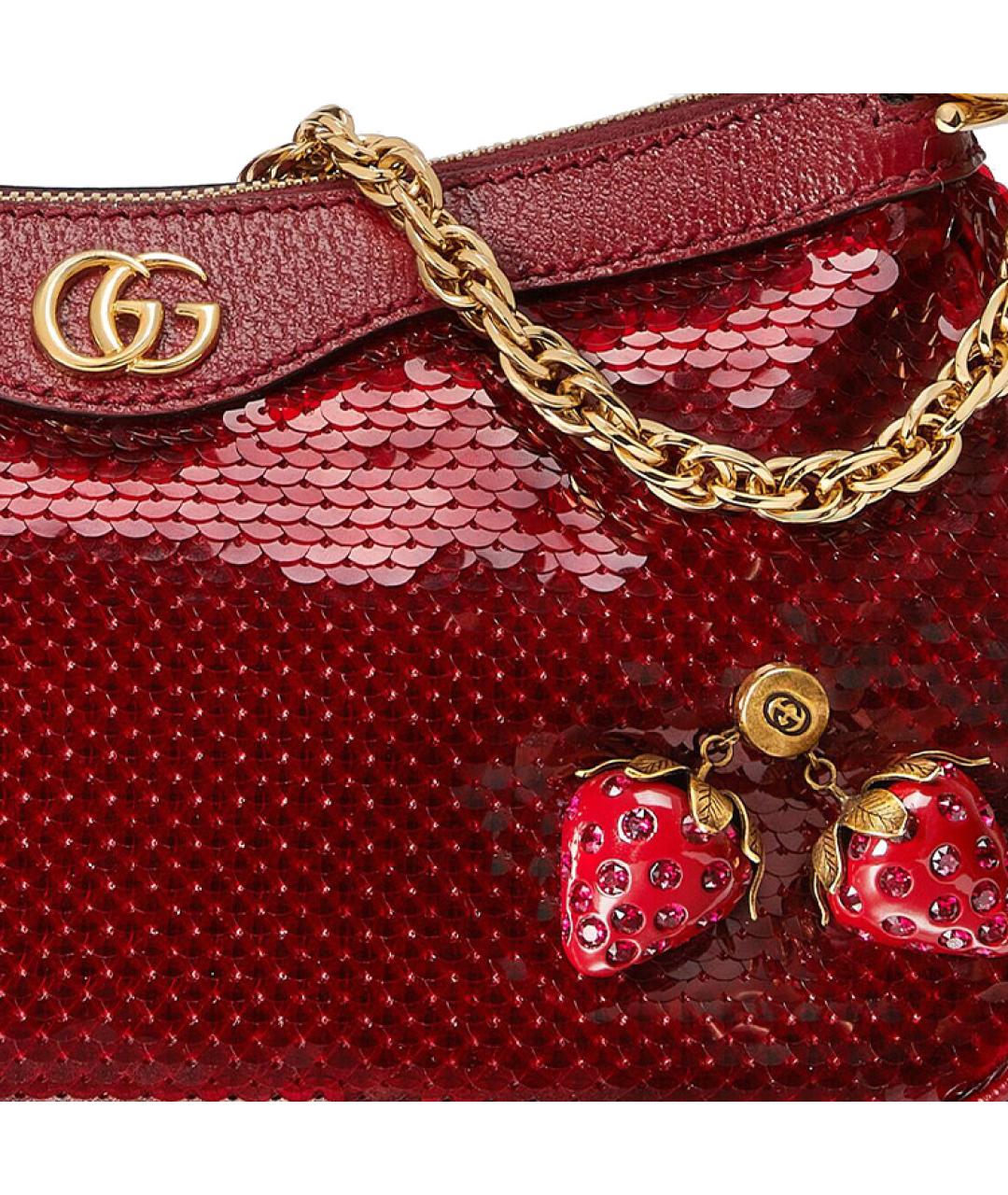 GUCCI Красная сумка через плечо, фото 9