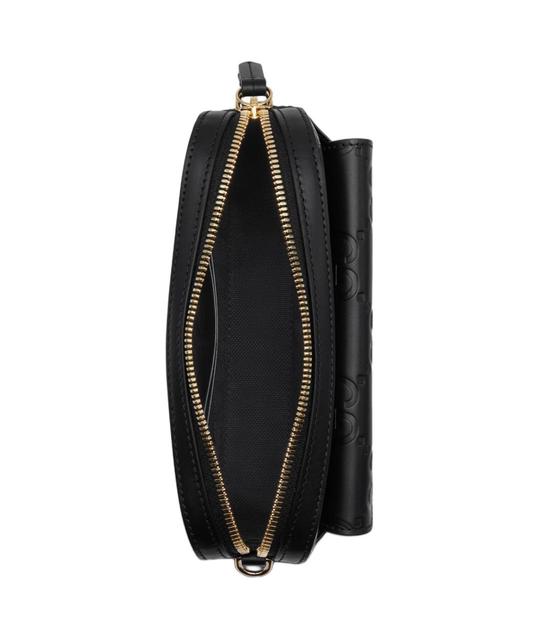 GUCCI Черная кожаная сумка через плечо, фото 7