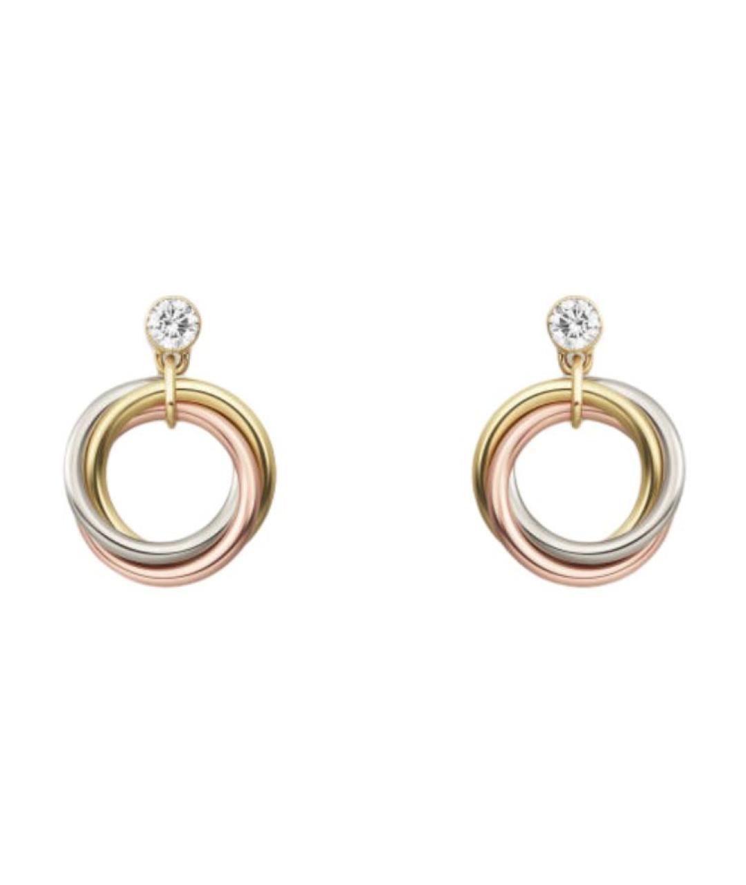 CARTIER Золотые серьги из белого золота, фото 2