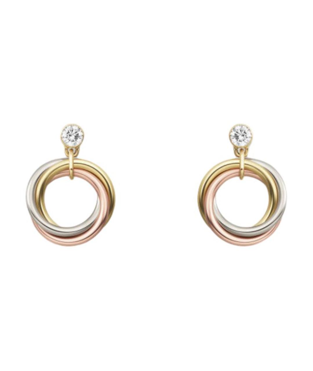 CARTIER Золотые серьги из белого золота, фото 1