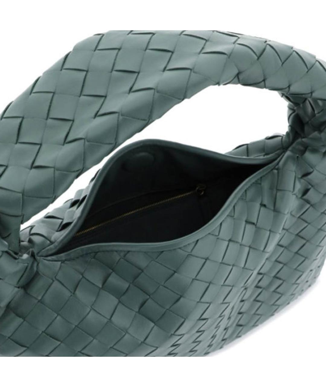 BOTTEGA VENETA Зеленая кожаная сумка через плечо, фото 4