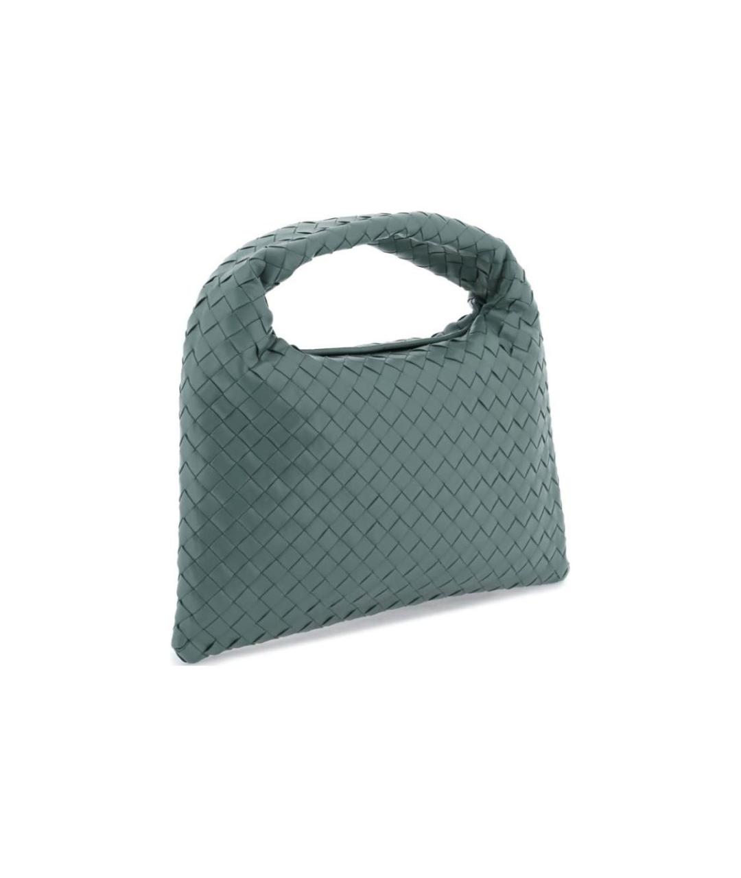 BOTTEGA VENETA Зеленая кожаная сумка через плечо, фото 3