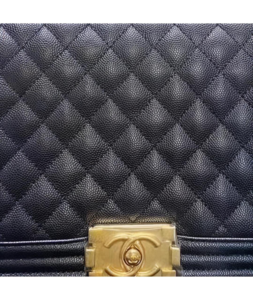 CHANEL Черная кожаная сумка через плечо, фото 4