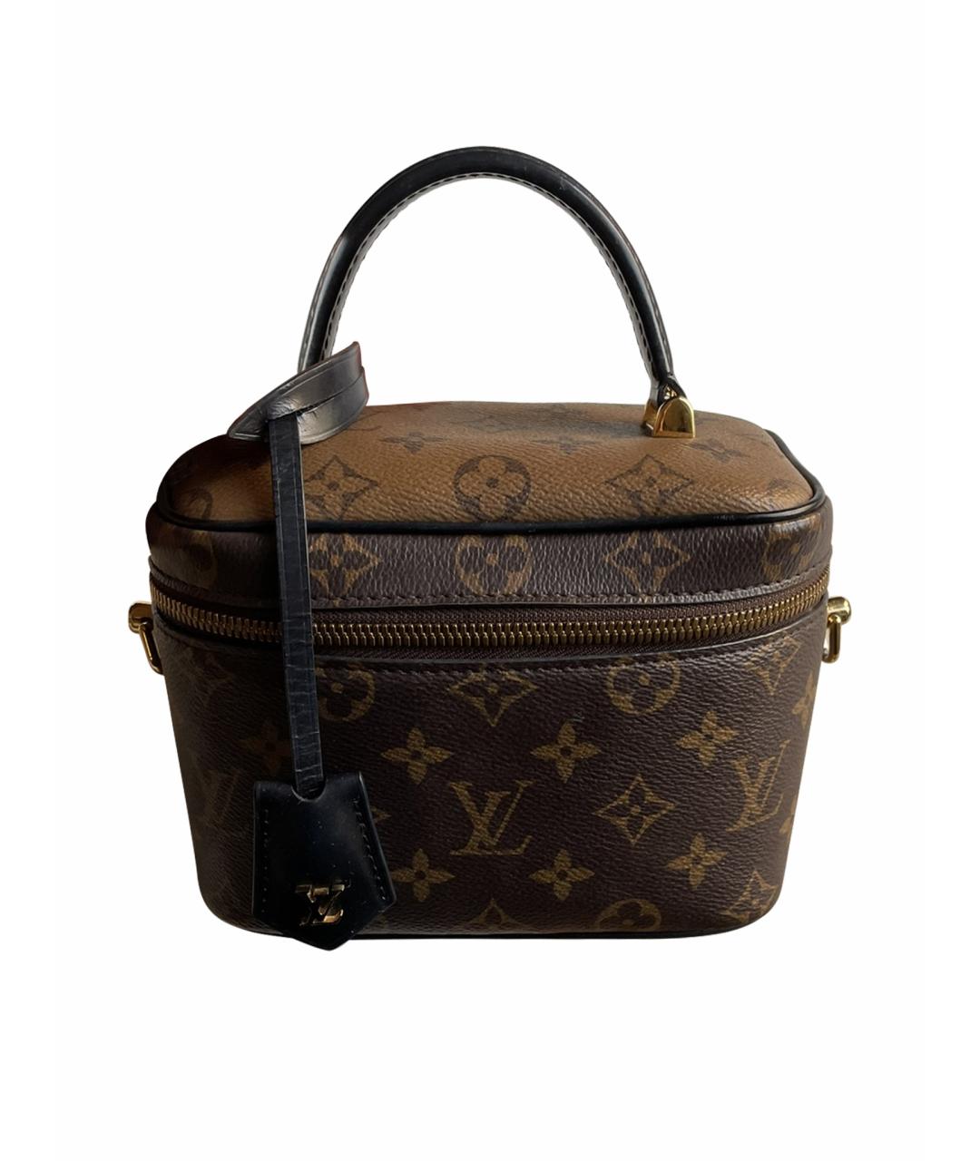 LOUIS VUITTON Коричневая кожаная сумка через плечо, фото 1