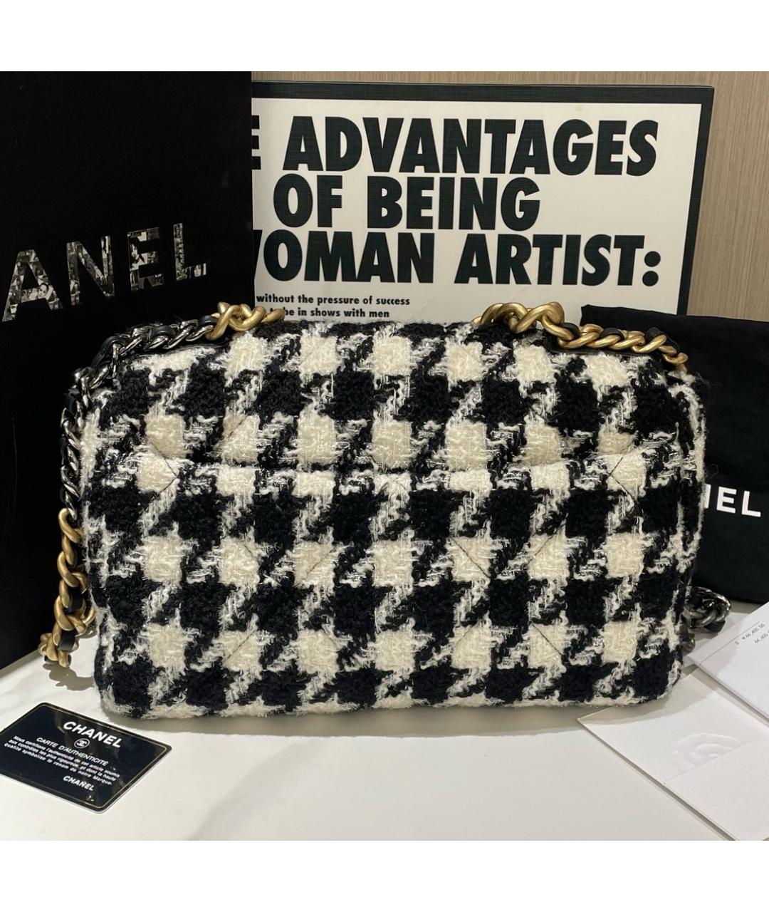 CHANEL Черная пелетеная сумка через плечо, фото 2