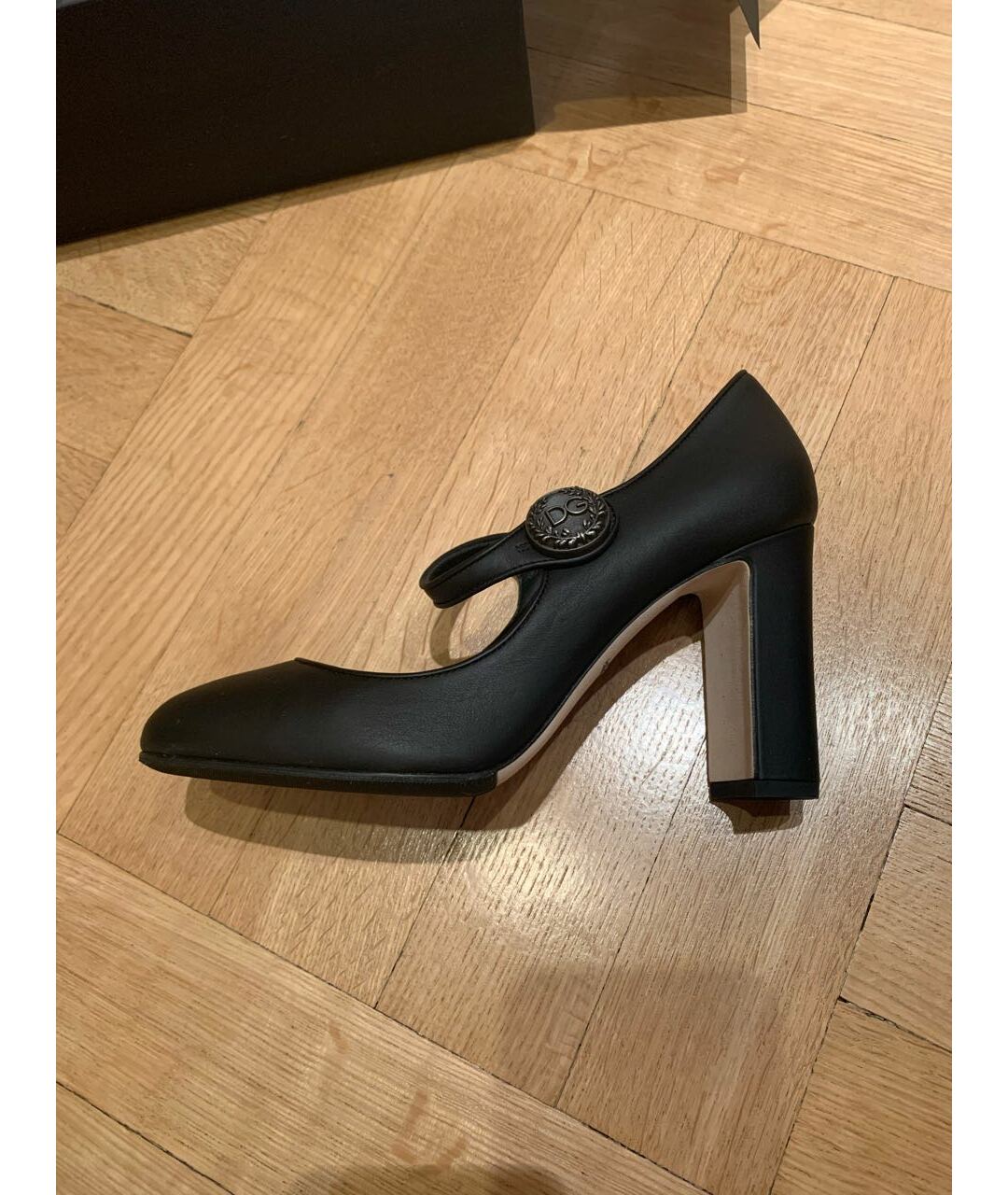 DOLCE&GABBANA Черные кожаные туфли, фото 5
