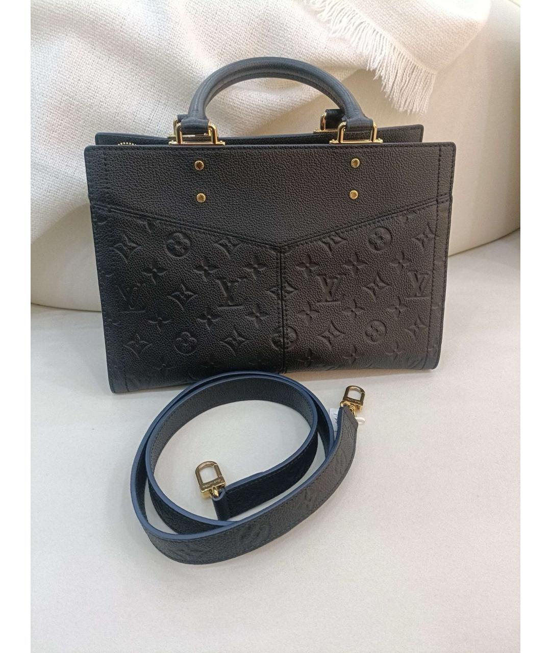 LOUIS VUITTON Черная кожаная сумка через плечо, фото 2