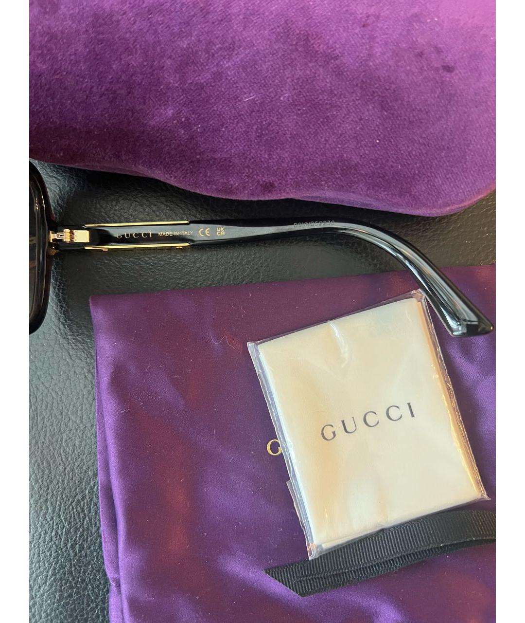 GUCCI Коричневые солнцезащитные очки, фото 4