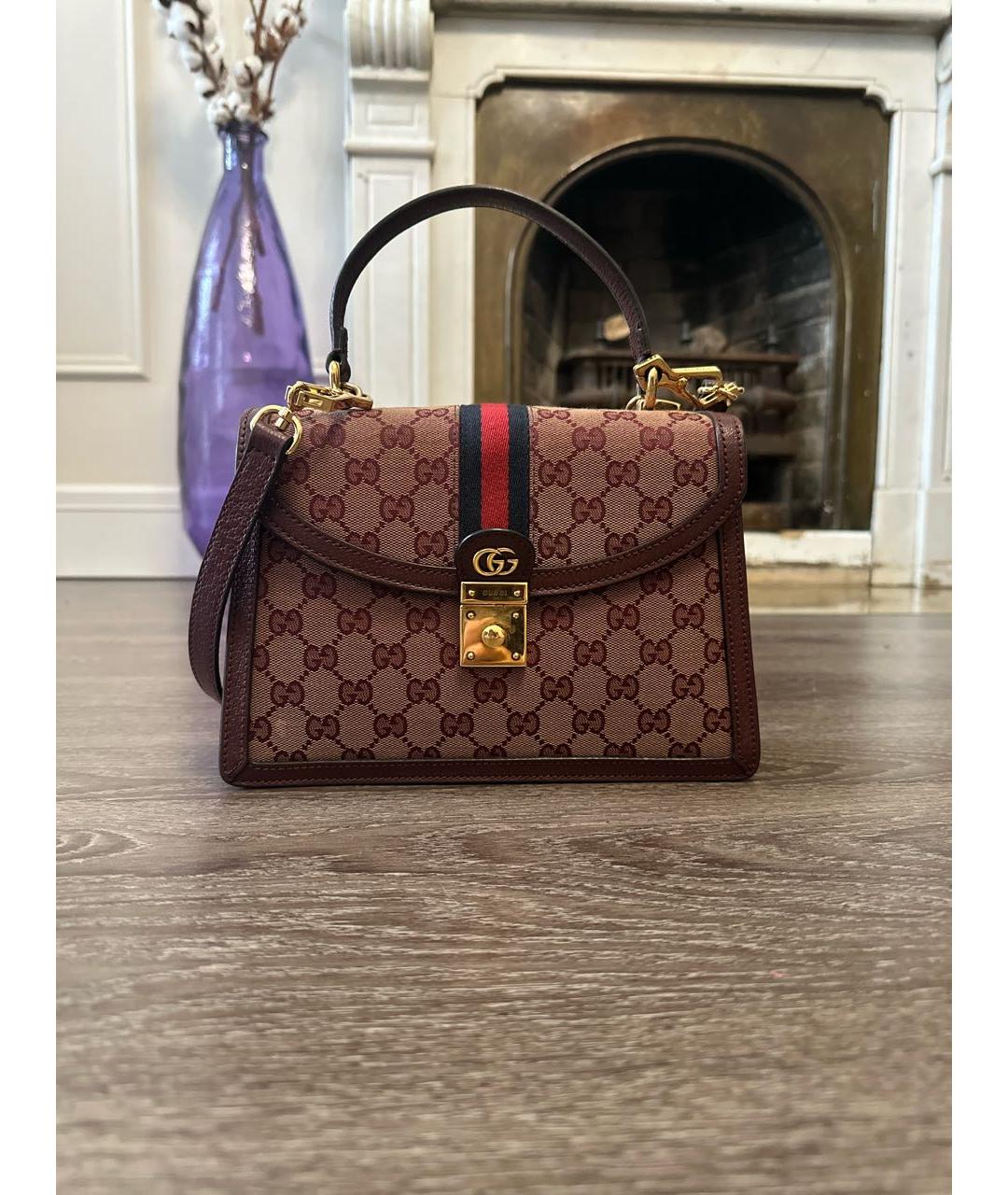 GUCCI Бордовая сумка через плечо, фото 5