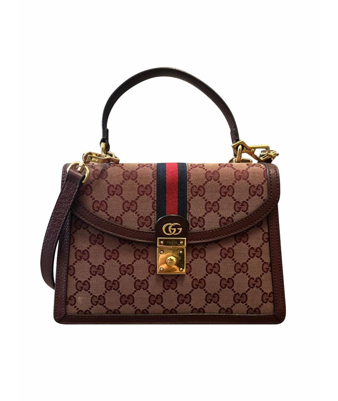 GUCCI Бордовая сумка через плечо, фото 1