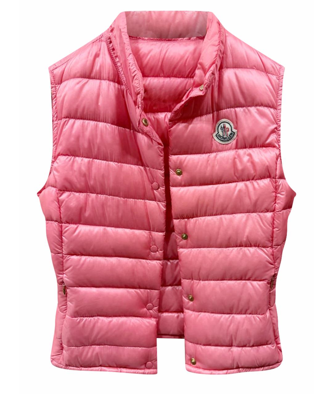 MONCLER Розовый жилет, фото 1