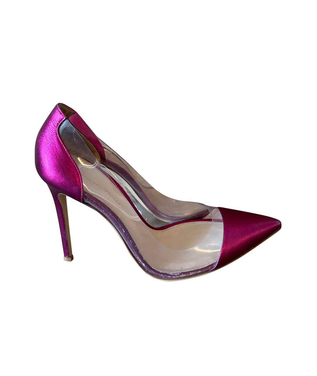 GIANVITO ROSSI Фуксия кожаные туфли, фото 1