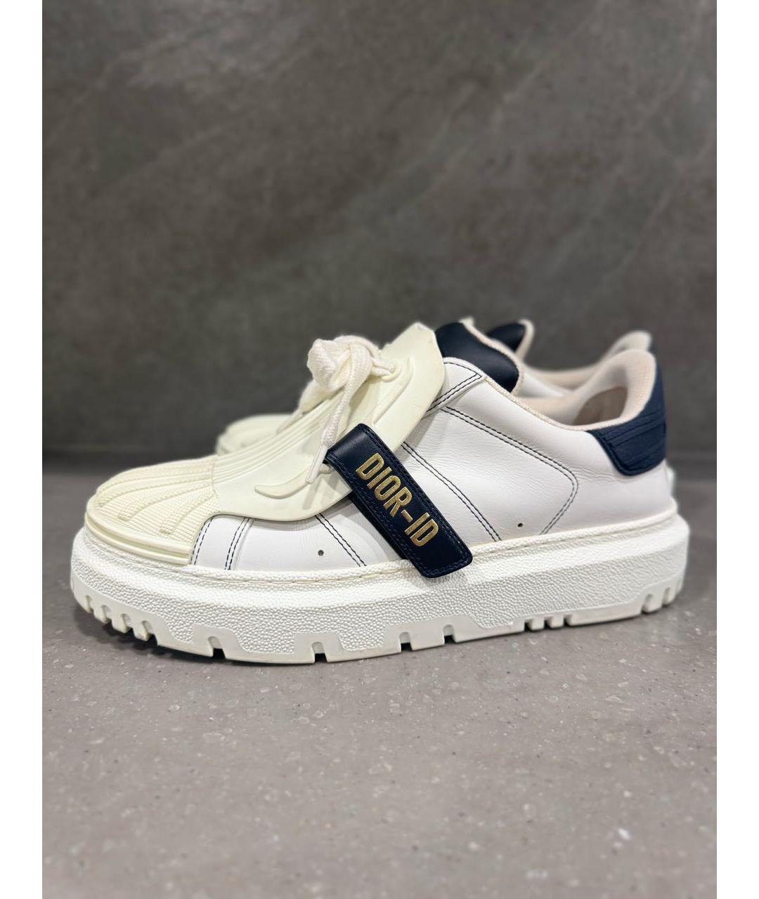 CHRISTIAN DIOR Белые кожаные кеды, фото 4