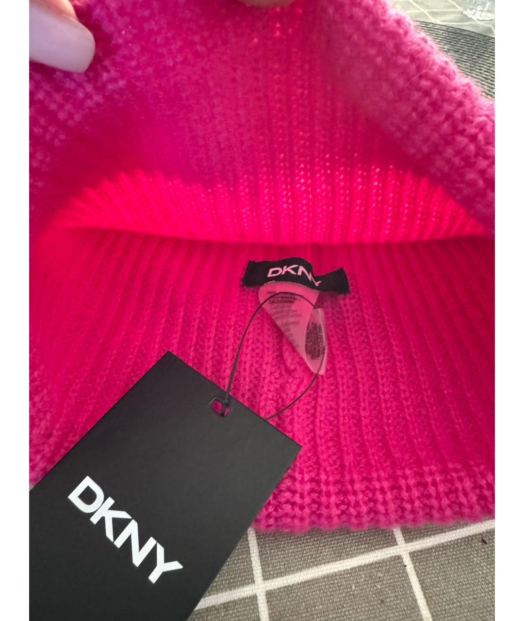 DKNY Фуксия шапка, фото 3