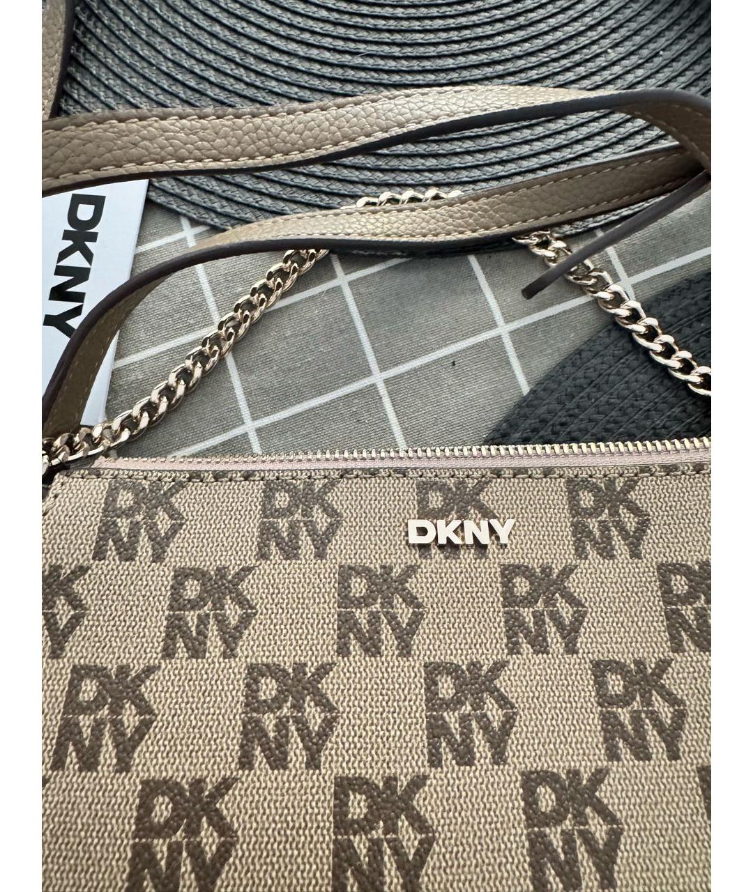 DKNY Бежевая сумка через плечо, фото 2