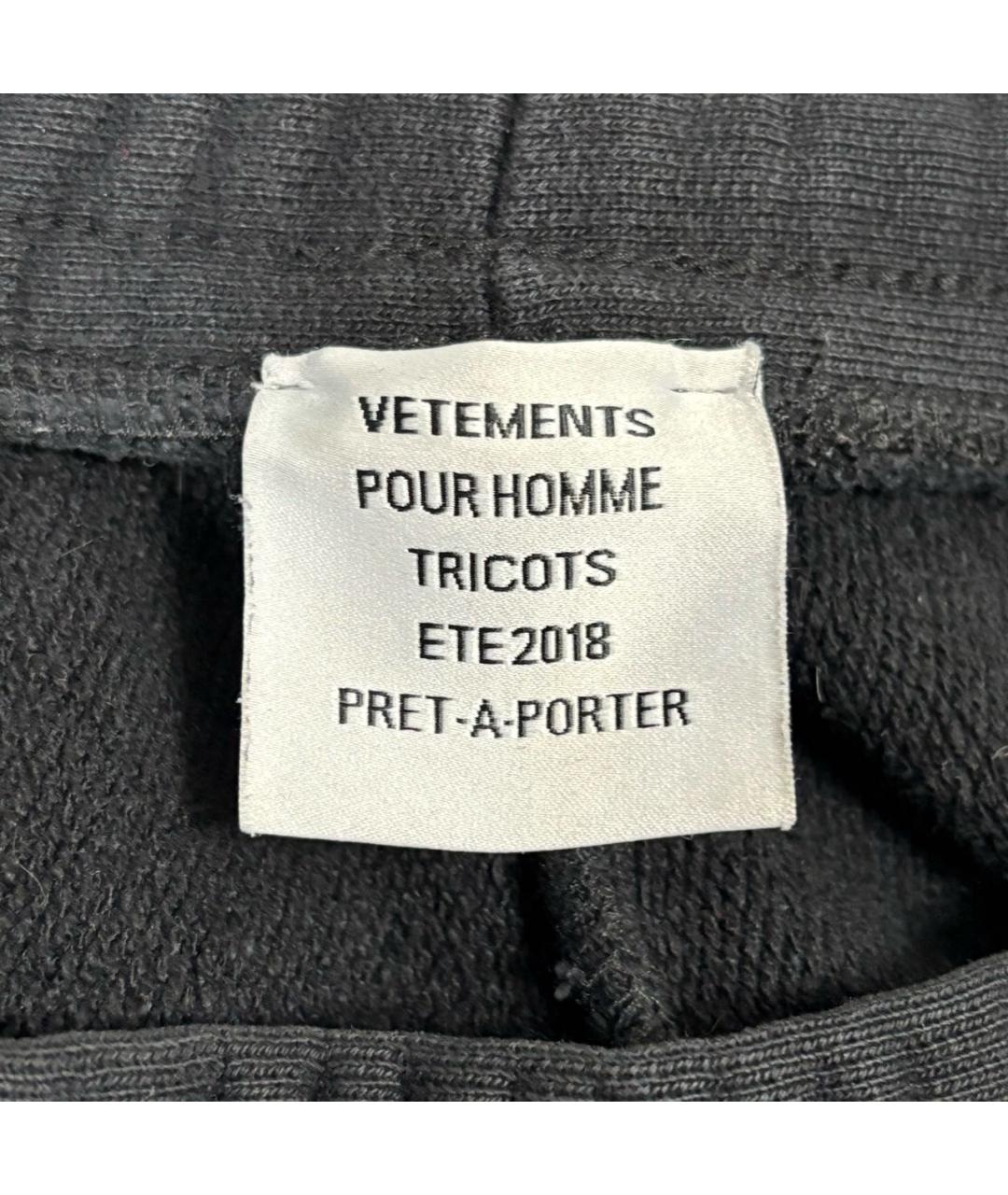 VETEMENTS Антрацитовые повседневные брюки, фото 5