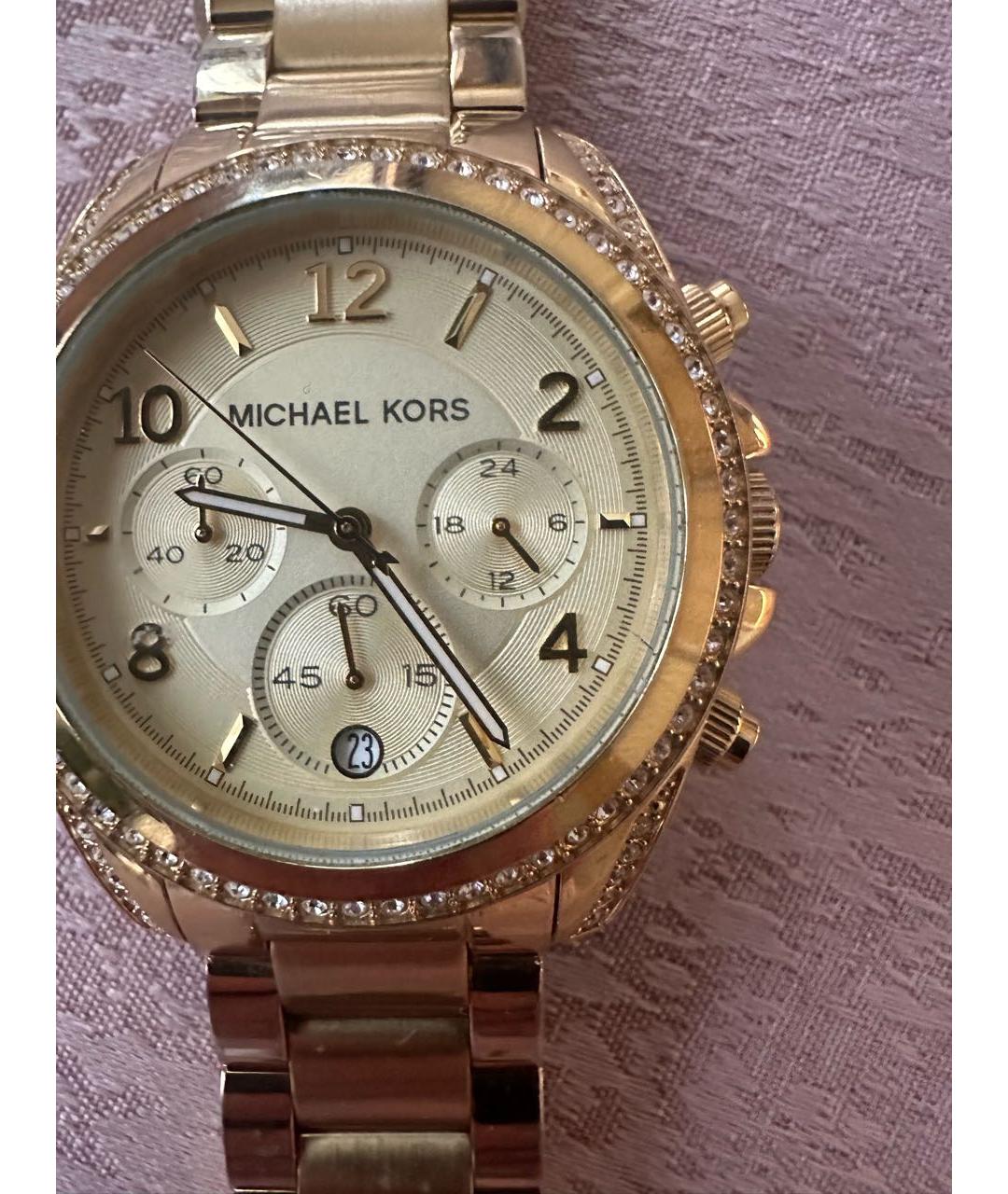 MICHAEL KORS Золотые часы, фото 3