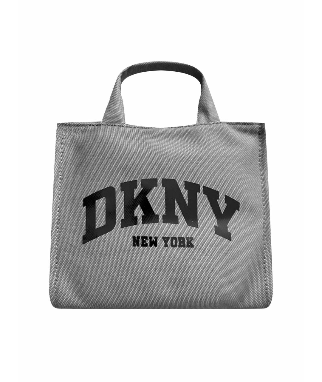 DKNY Антрацитовая тканевая сумка тоут, фото 1