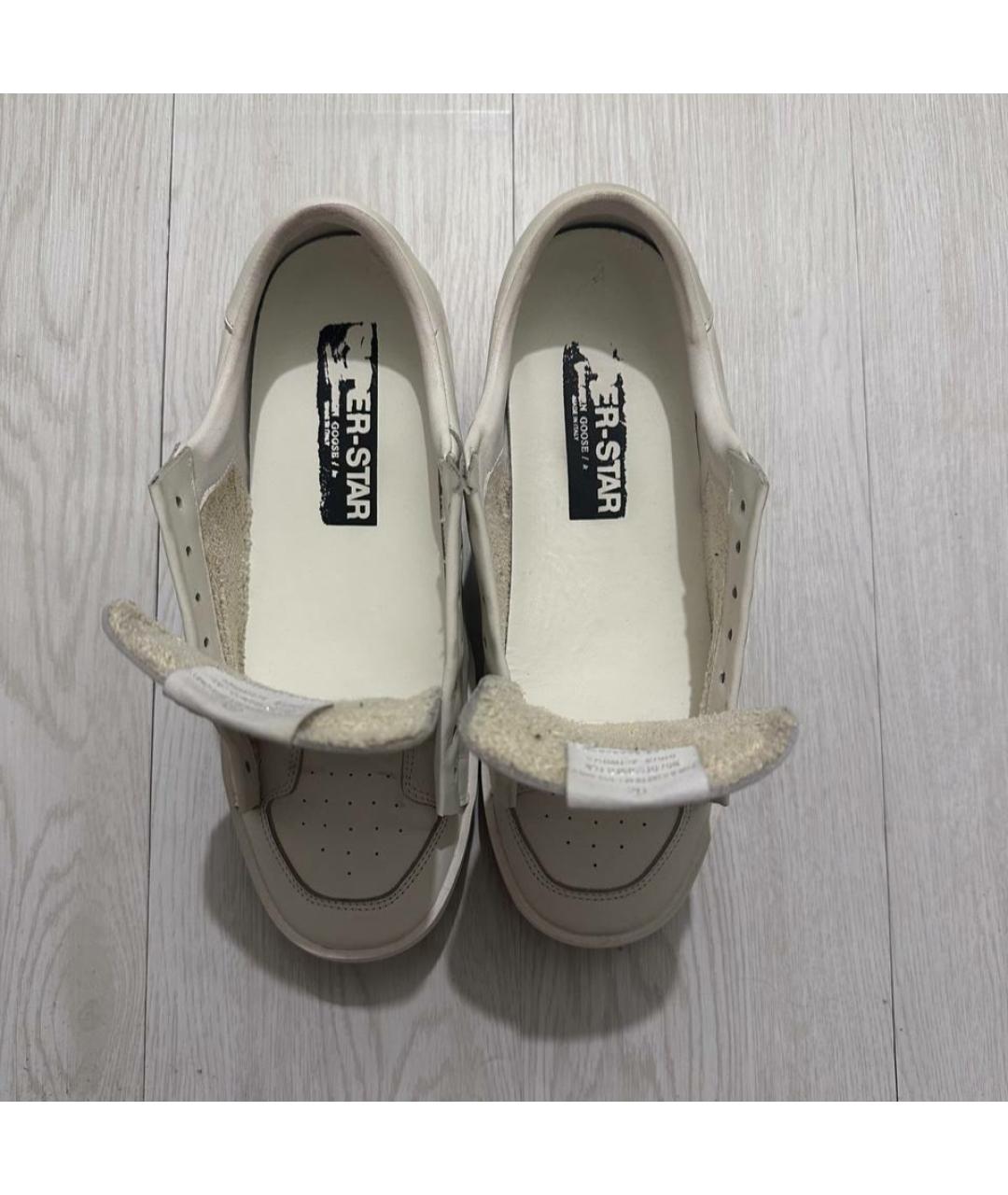 GOLDEN GOOSE DELUXE BRAND Белые кожаные кеды, фото 5