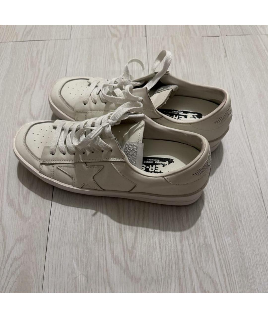 GOLDEN GOOSE DELUXE BRAND Белые кожаные кеды, фото 7