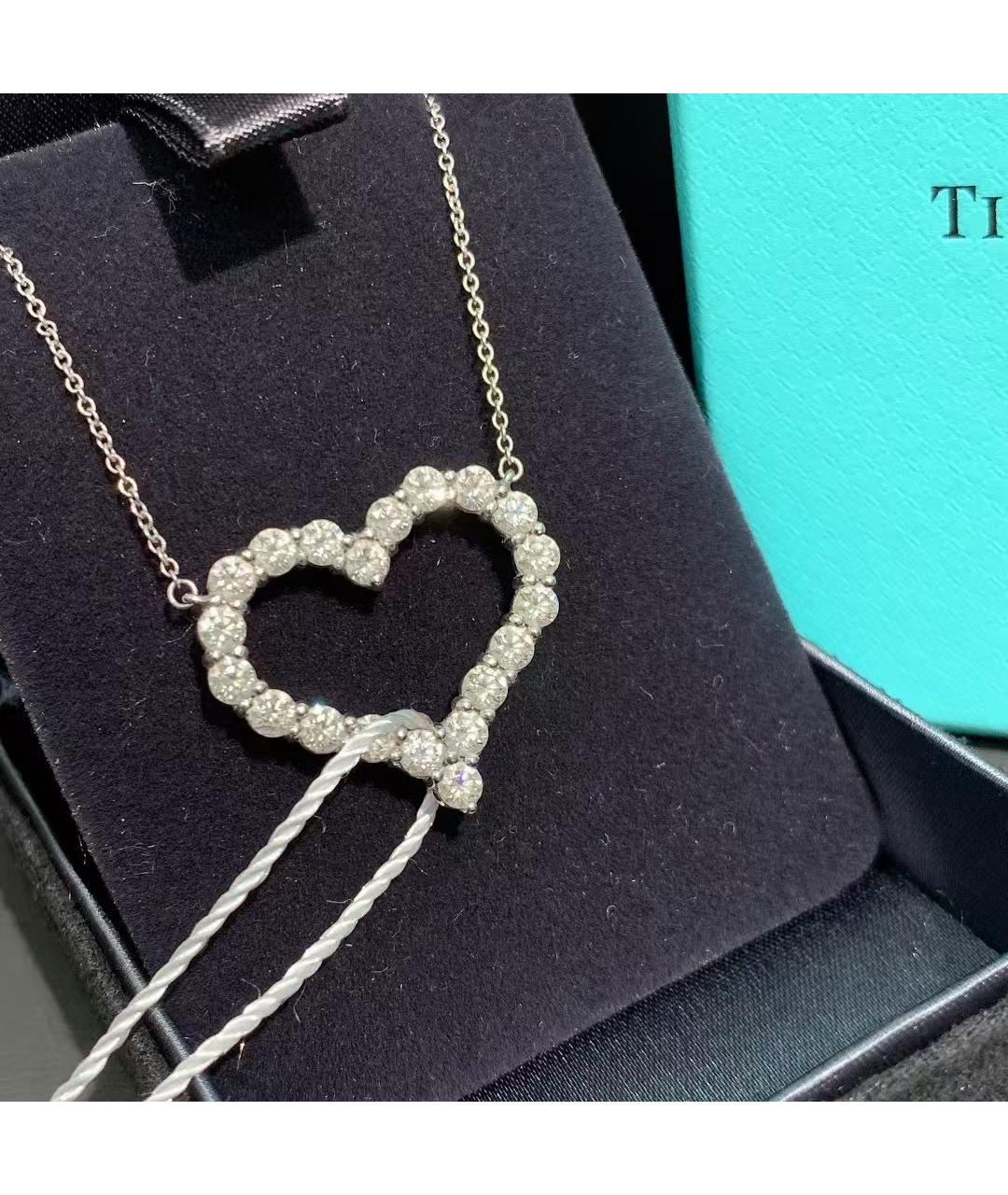 TIFFANY&CO Серебряное колье из белого золота, фото 2