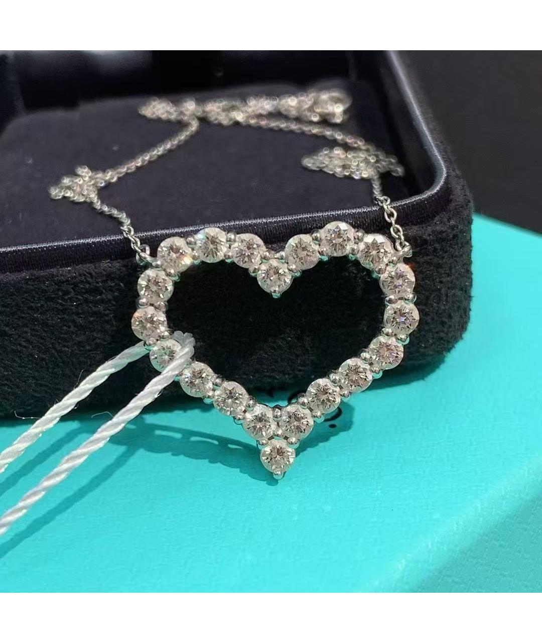 TIFFANY&CO Серебряное колье из белого золота, фото 6