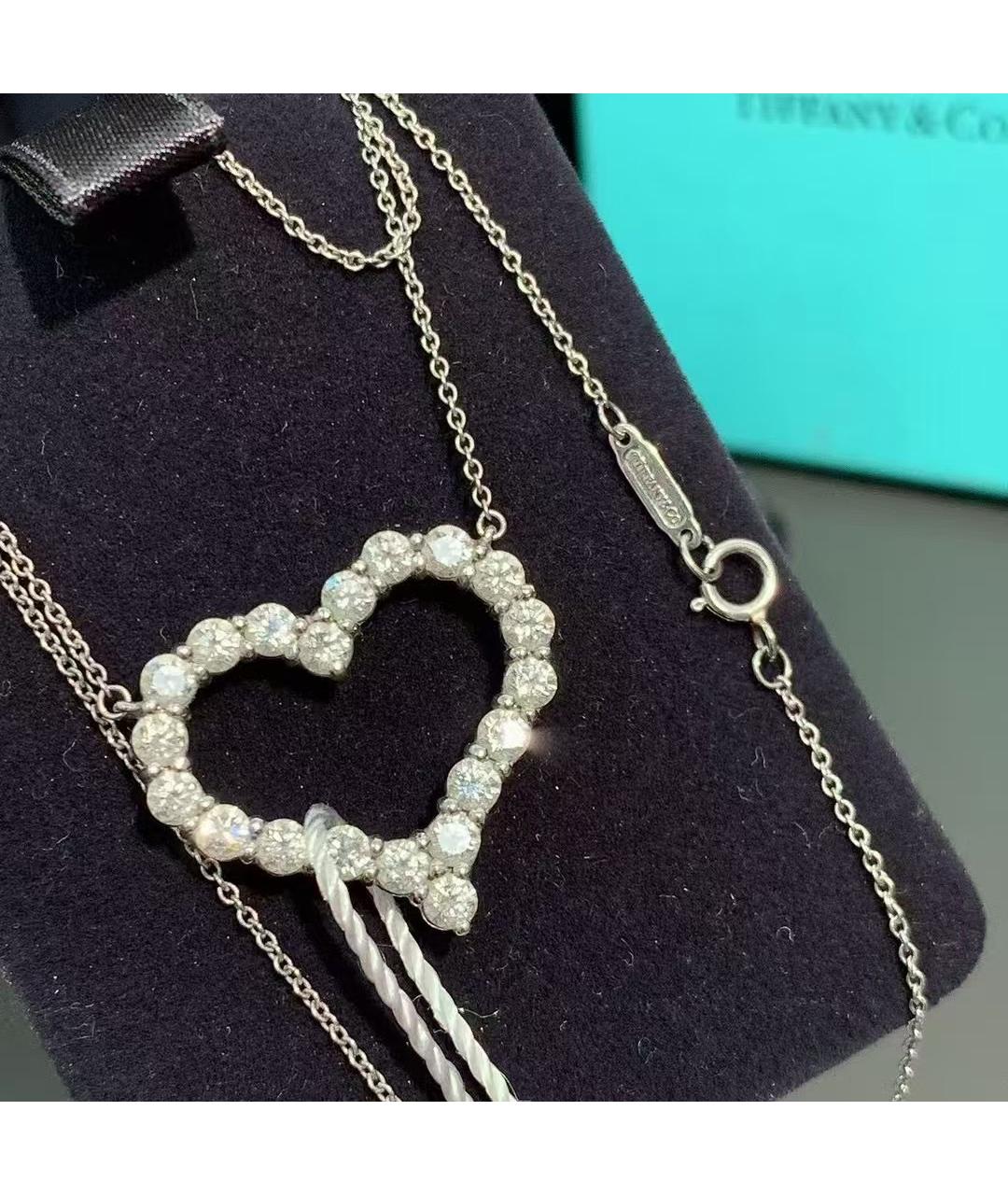 TIFFANY&CO Серебряное колье из белого золота, фото 4