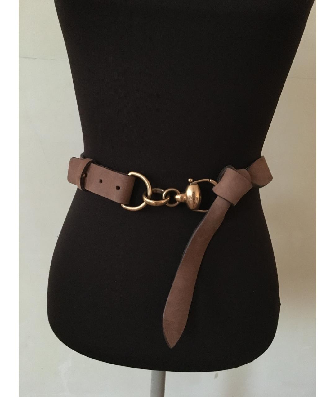 GUCCI Коричневый замшевый ремень, фото 6