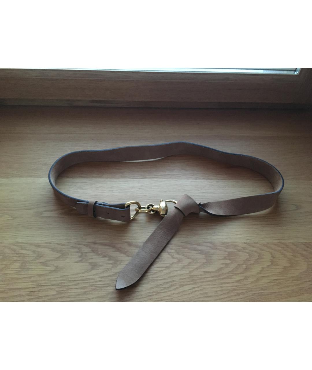 GUCCI Коричневый замшевый ремень, фото 7