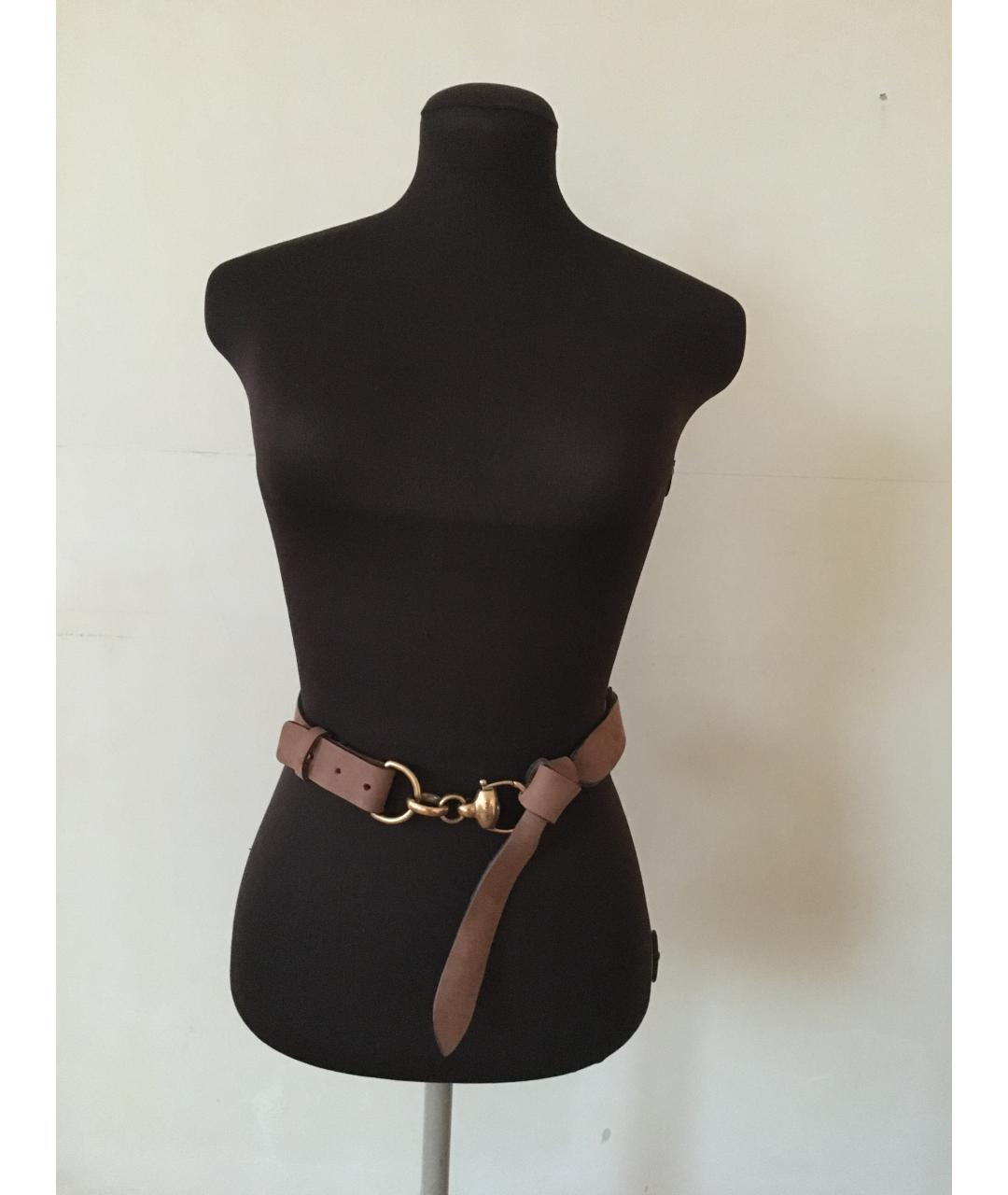 GUCCI Коричневый замшевый ремень, фото 5