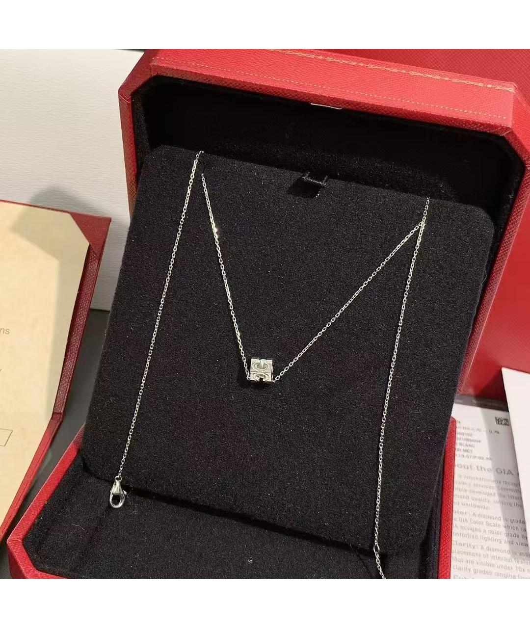 CARTIER Серебряное колье из белого золота, фото 6